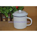 Sunboat Keramik Becher Retro Nachahmung Emaille Cup, China Stil Emaille Tassen Geschirr